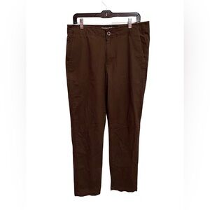 Dixxon Chino Pants Mens 34x34 Brown D-Flexx Stretch Cotton Workwear Casual